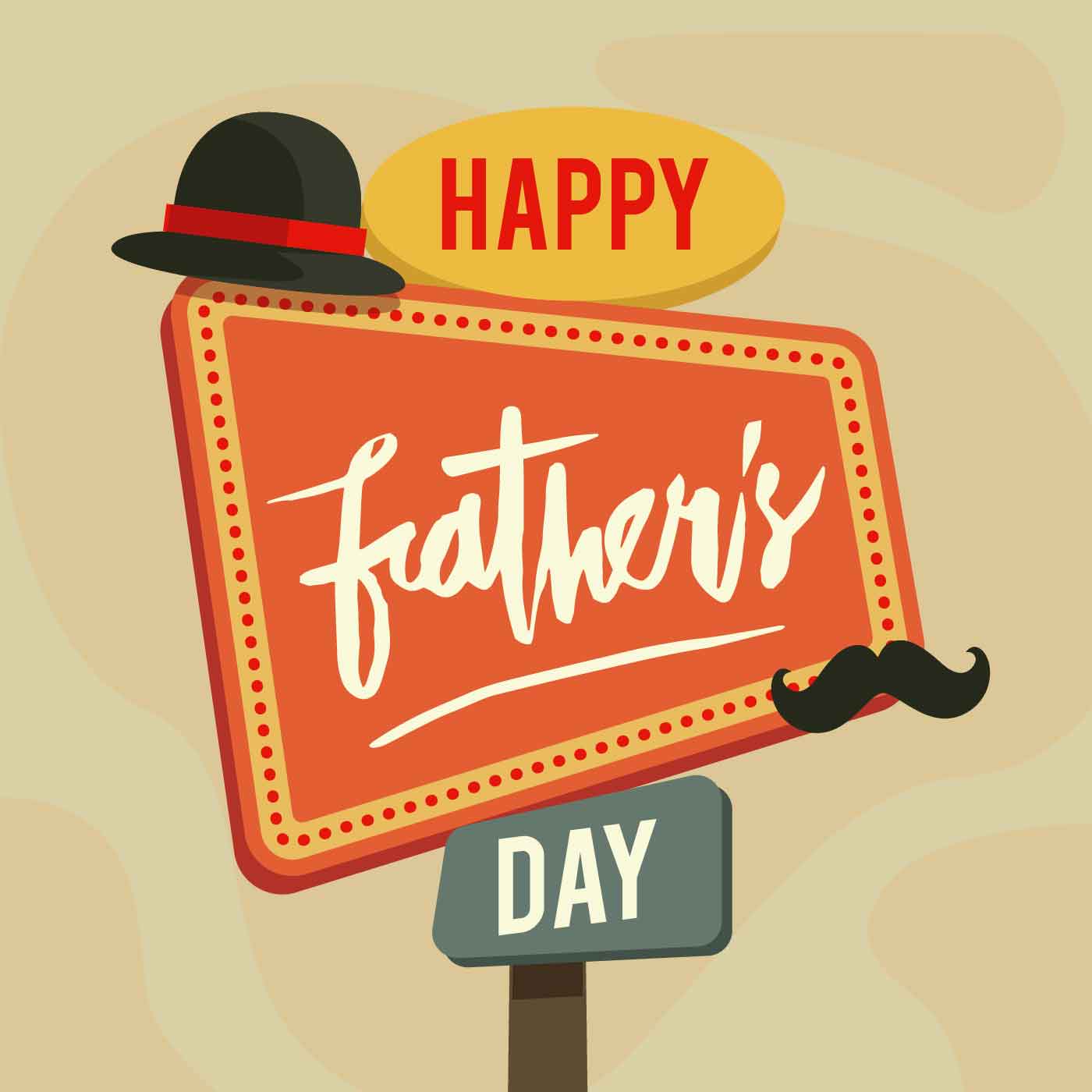 Download Happy Fathers Day Illustration Vector - Download Free ...