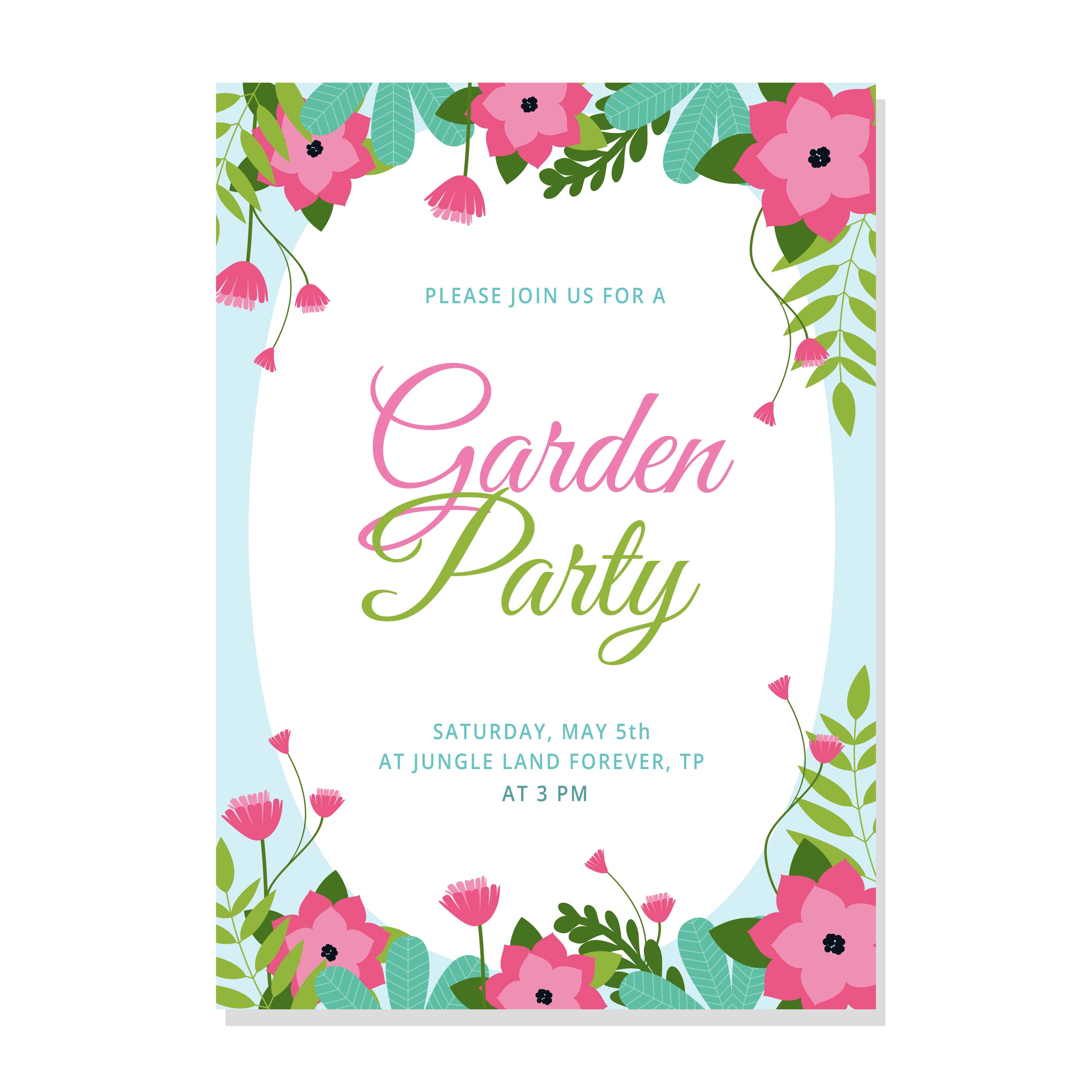 Culturatudela Garden Party Invitation