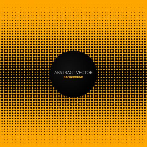 Yellow Abstract Background With Dots vector