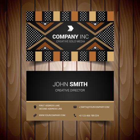 Ethnic Elegant Business Card vector