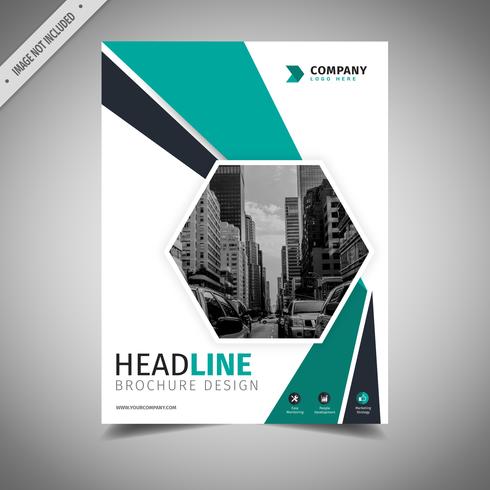 Green Business Brochure vector