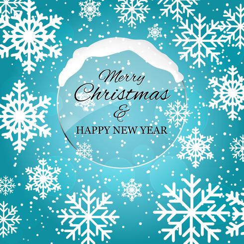 Blue Christmas Abstract Background vector