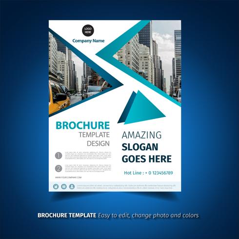 Geometric Brochure Template vector