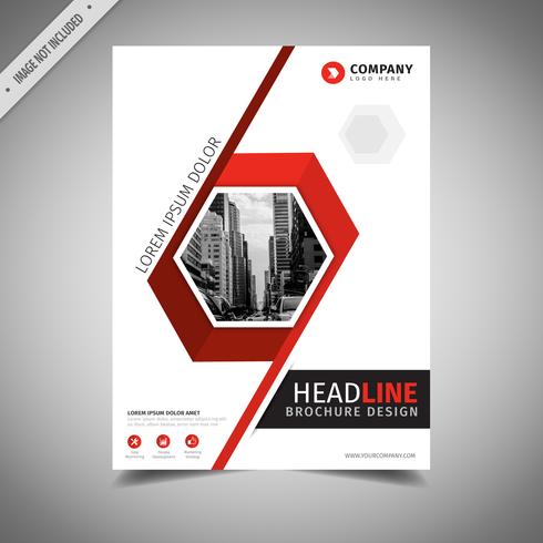 Red Business Brochure vector