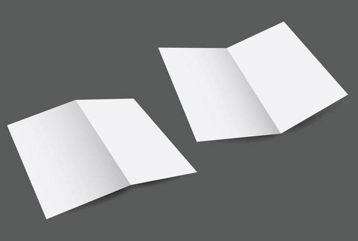 Blank Fold Template vector