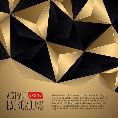 Black And Gold Abstract Background vector