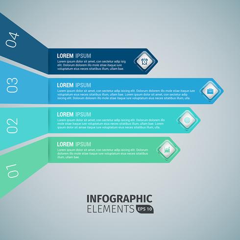 Plantillas de infografía flecha de negocios vector