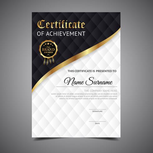 Certificate Template Diploma vector