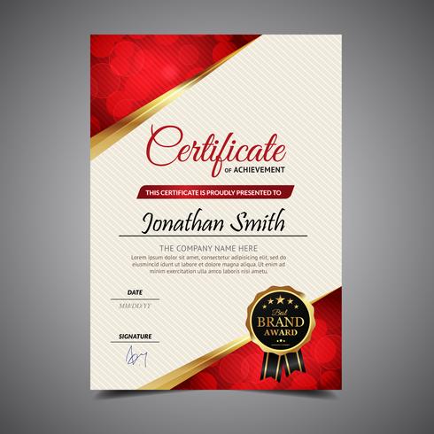 Elegant Template Diploma vector