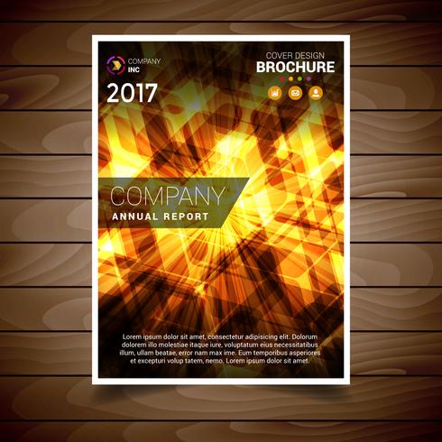 Abstract Light Brochure Design Template vector