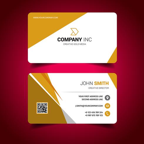 Orange Light Business Card vector