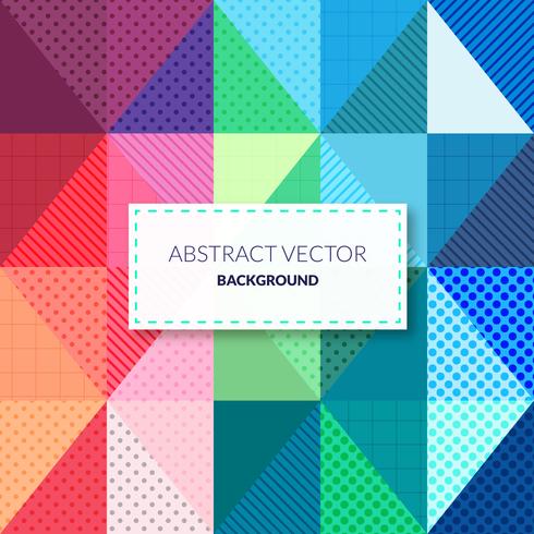 Triángulo abstracto de fondo coloreado vector