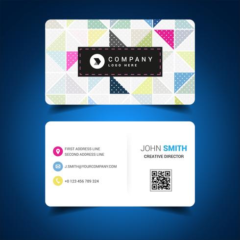 Colored Business Card vector