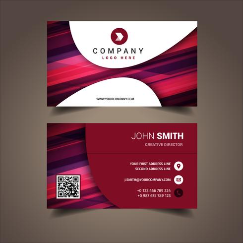 Colored Elegant Business Card vector