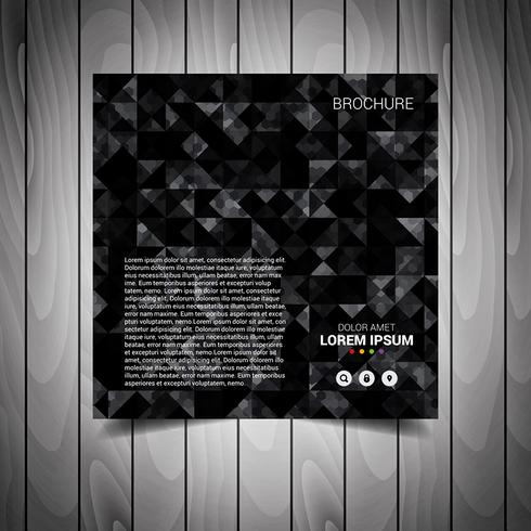 Black Business Flyer Template vector