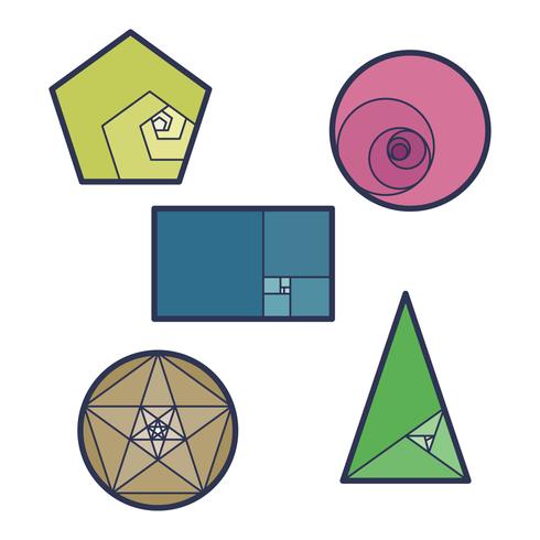 Golden Ratio Geometry vector