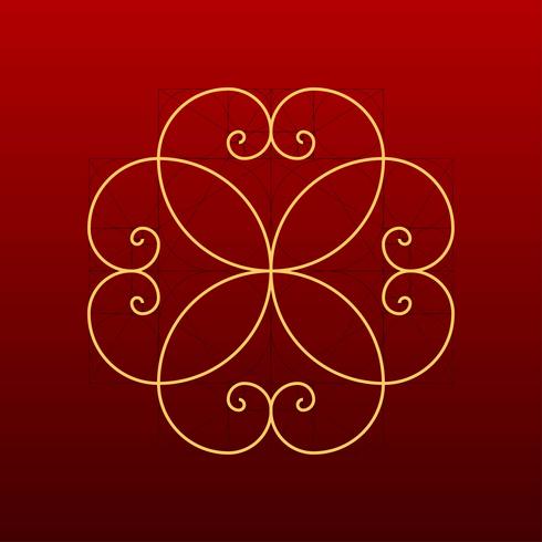 Golden Ratio Decorative Vector