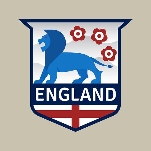 Insignia de fútbol de la Copa Mundial de Inglaterra vector