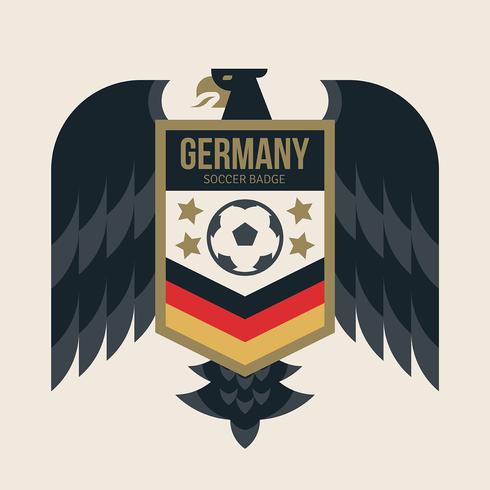 Insignias de fútbol de la Copa del mundo de Alemania vector