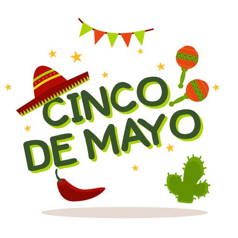 Antecedentes del Cinco De Mayo vector