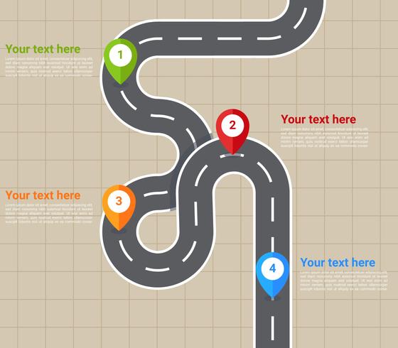 Outstanding Road Map Vectors