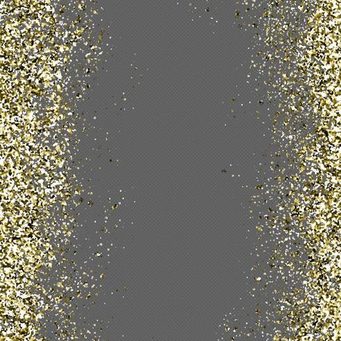 Golden Glitter In A Transparent Background vector