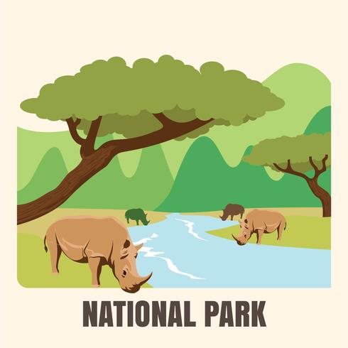 National Park vector
