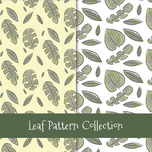 Cute Leaves Pattern Collection vector