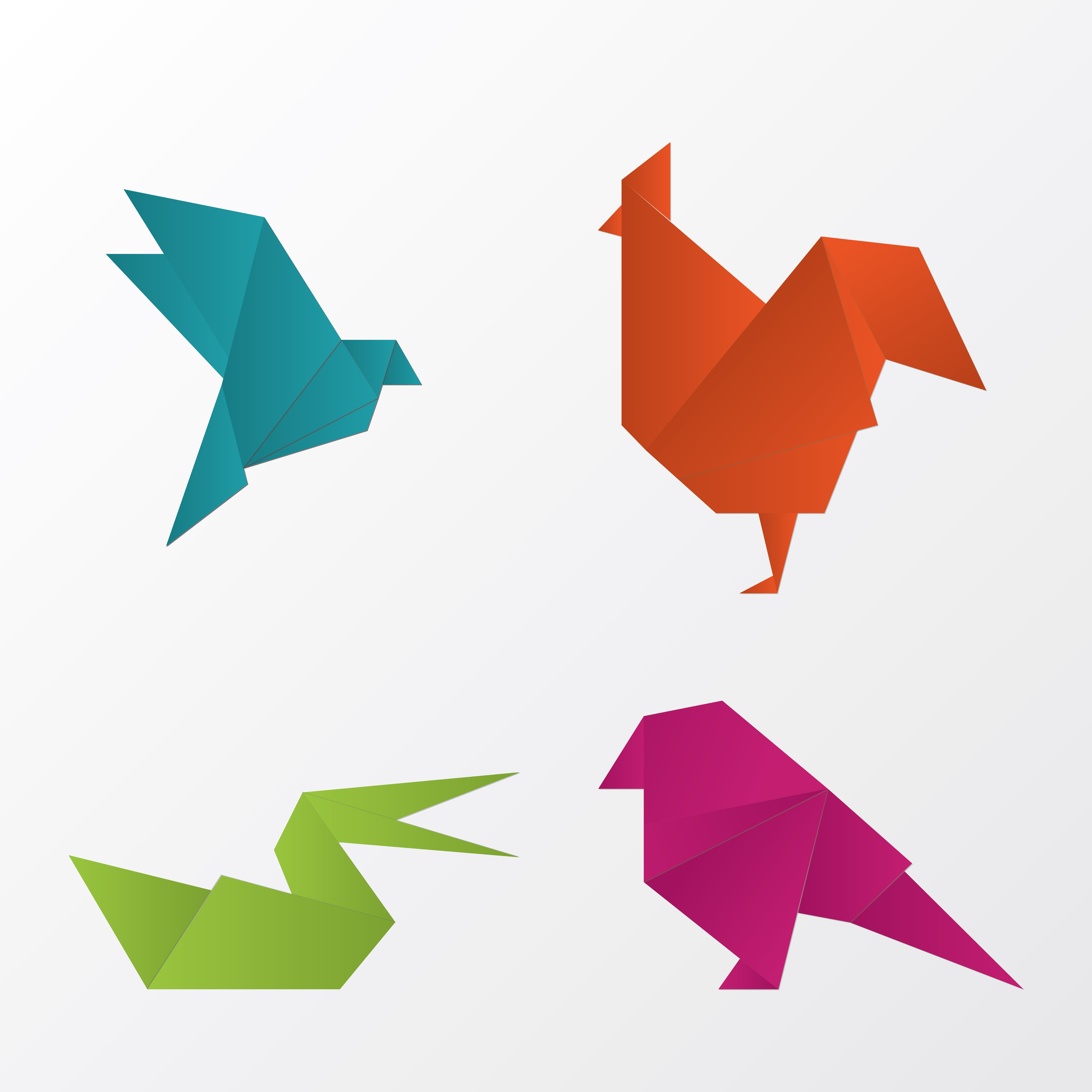 Origami Animals 213848 Vector Art at Vecteezy Origami Animals 213848 Vector Art at Vecteezy