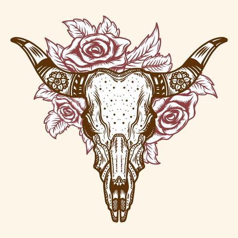 Hand Drawn Bull vector