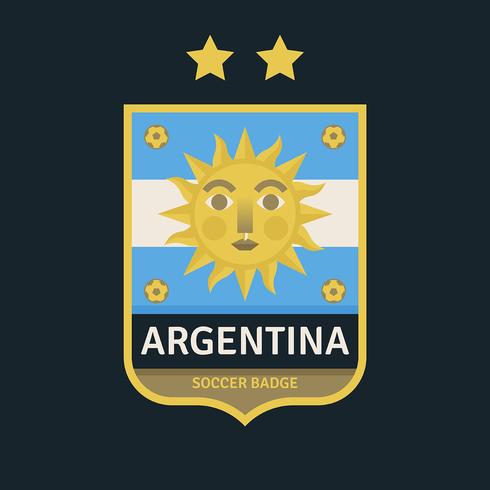 Argentina World Cup Soccer Badges vector