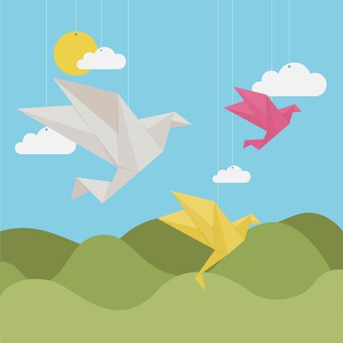 Origami Animals vector