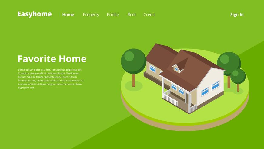 Corporate Web Header Property vector