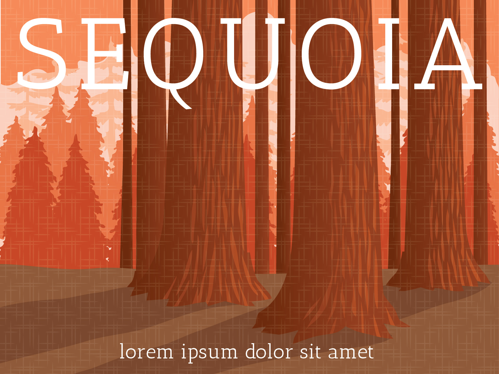 national poster sequoia vector canyon silhouette grand clipart graphics edit vecteezy