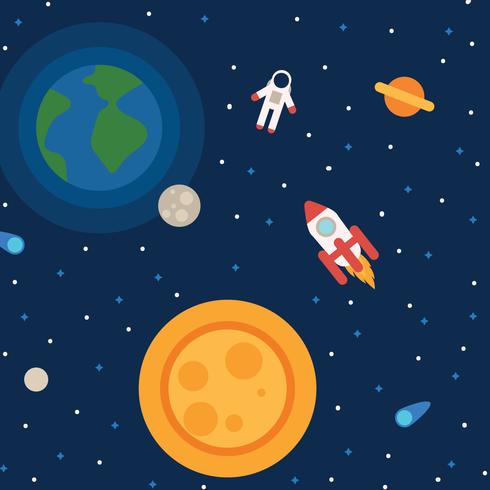 Colorful Galaxy Background vector