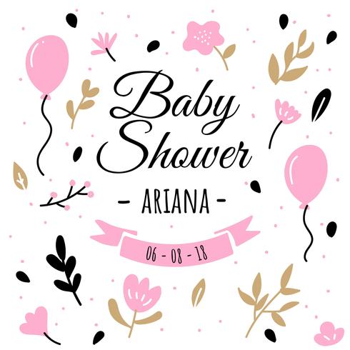 Fondo de Baby Shower vector