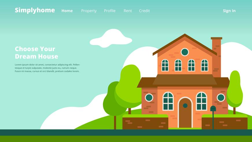 Property Company Web Header vector