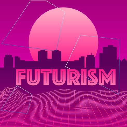 Vector de ciudad futurista