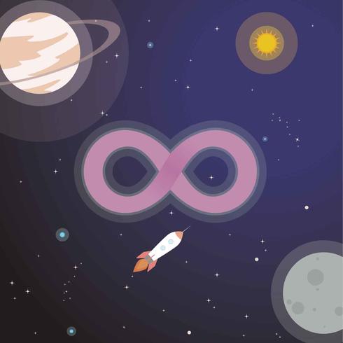 Infinity Logo With Space Illustration vector