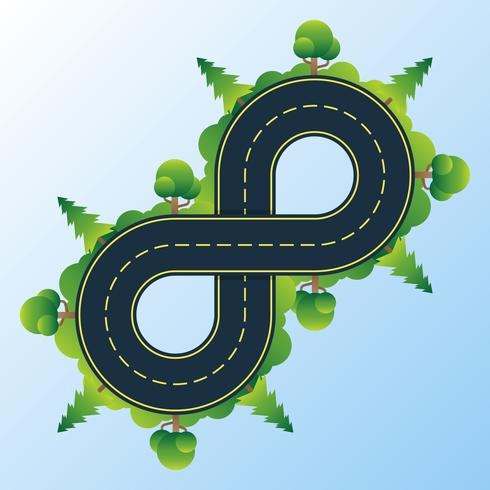 Infinity Road vector