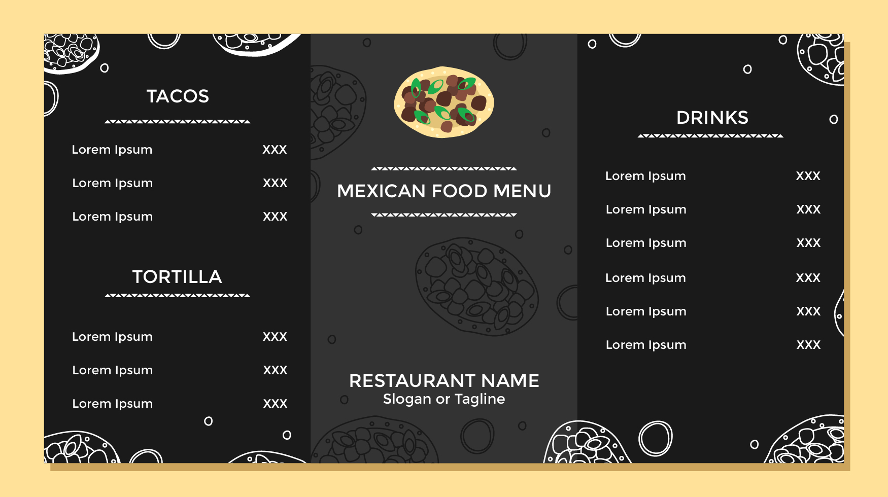 Alejandros mexican restaurant glennville menu