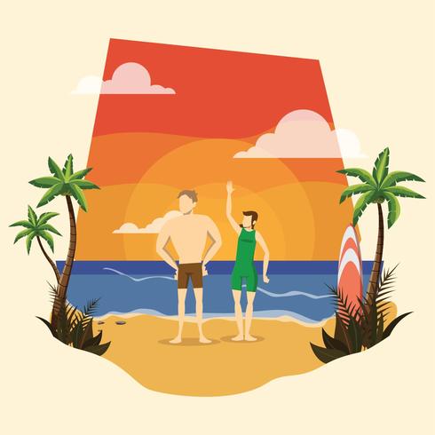 Beach Bum vector