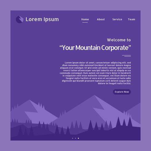 Funky Corporate Web Header vector