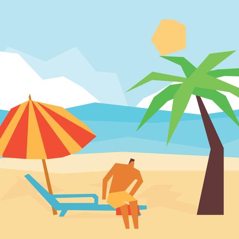 Beach Bum Guy vector