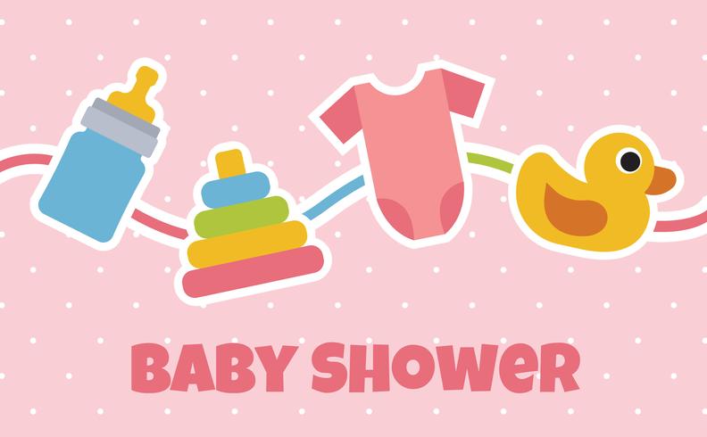 Baby Shower Background vector
