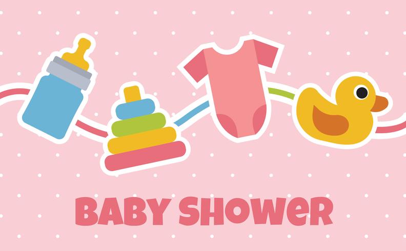 Fondo de Baby Shower vector