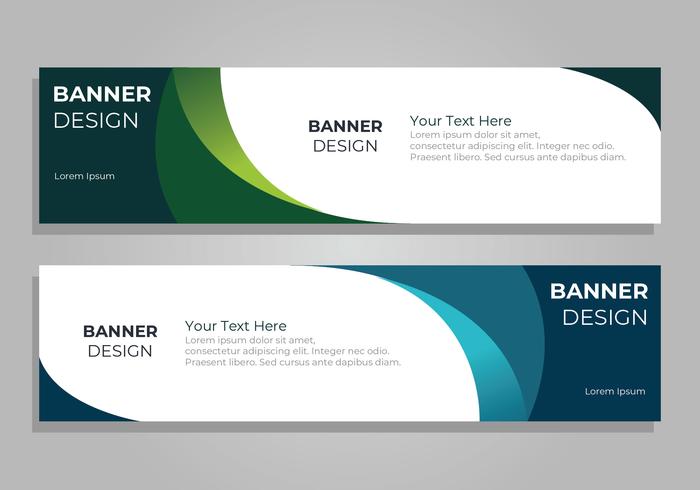 Plantilla de diseño de Banner corporativo vector