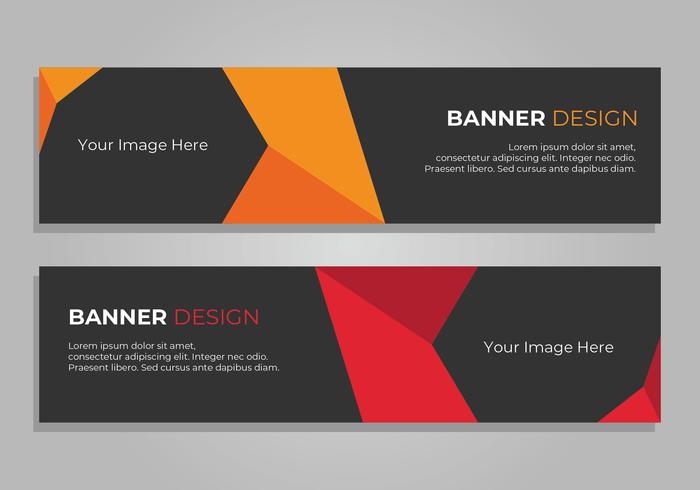 Banner Design, encabezado web corporativo vector