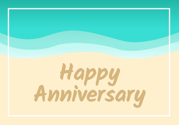 Anniversary Card vector