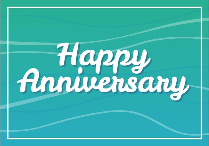 Happy Anniversary Card vector